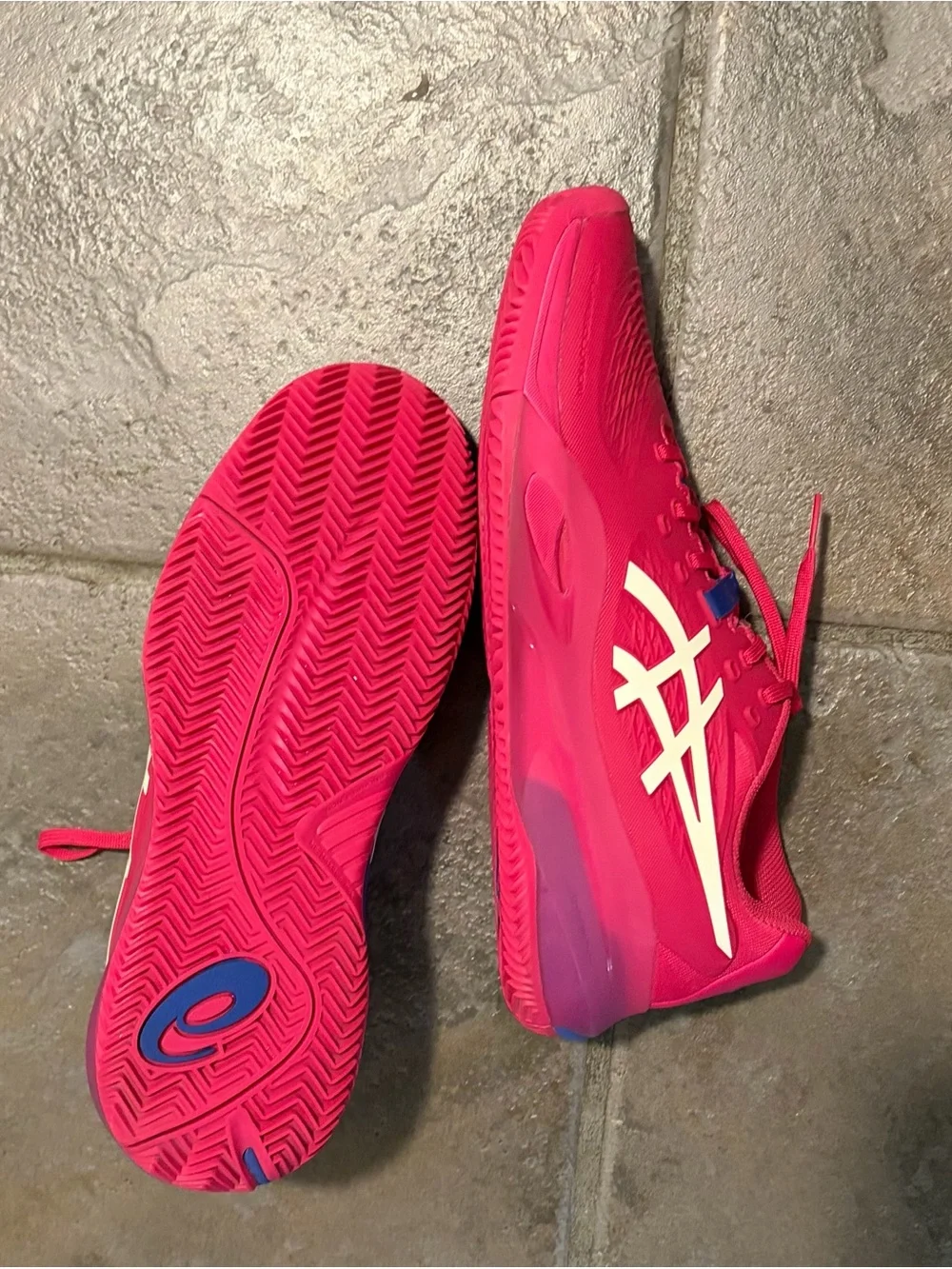 ASICS Gel-Resolution X Women's Tennis Shoes - Hot Pink with Blue Accents